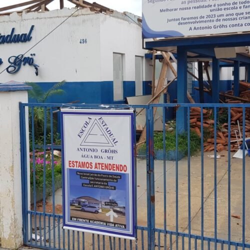 Escola Estadual Antônio Grohs em Água Boa não atenderá alunos em 2024 devido a reformas: VÍDEO