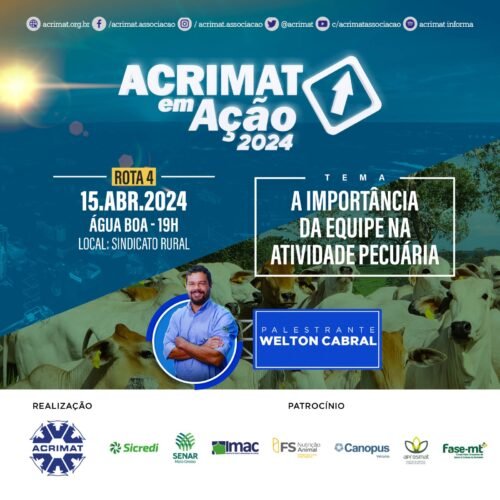 Acrimat em Ação terá palestra dia 15/04
