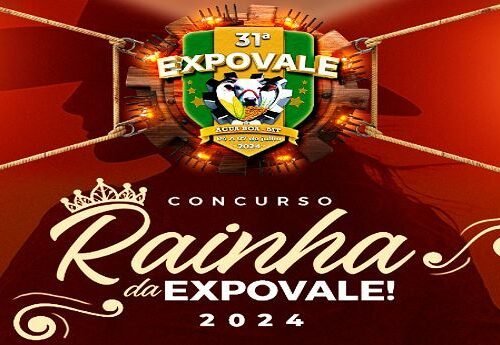 Inscrições para a escolha da rainha da Expovale 2024 são prorrogadas para até o dia 30/04