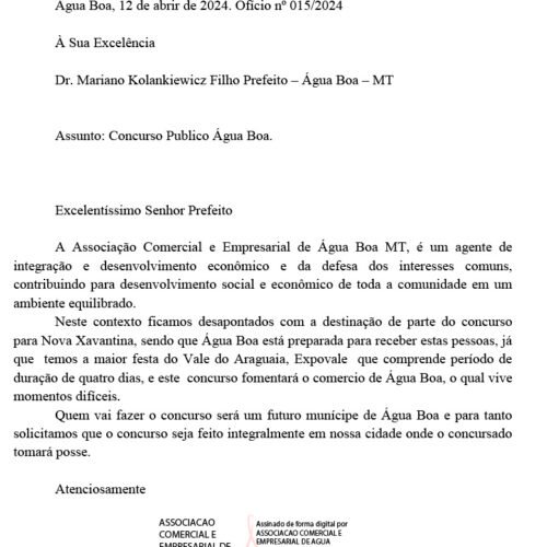 CDL e ACEAB pedem que provas do concurso público sejam realizadas aqui; organizadora responde