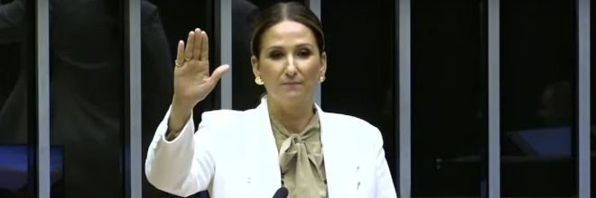 Primeira-dama de Água Boa, Juliana Kolankiewicz é empossada deputada federal em Brasília