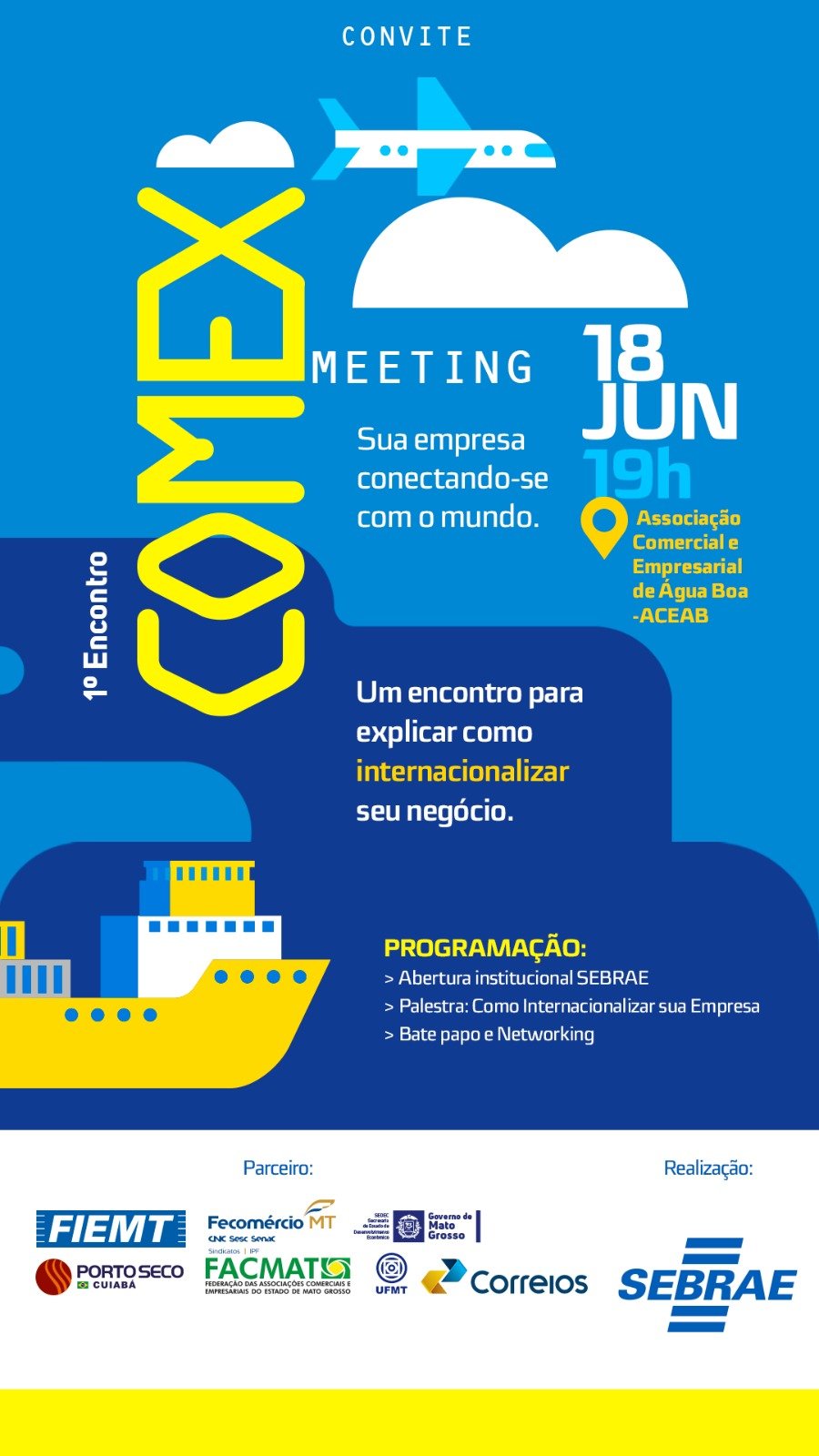 Vem aí o 1° Comex Meeting dia 18/06