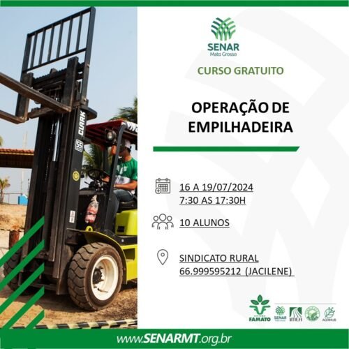 Curso de Operação de Empilhadeira