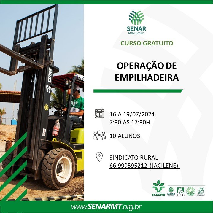 Curso de Operação de Empilhadeira